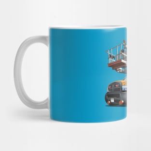 Cartoon Platform Lift Truck Mug